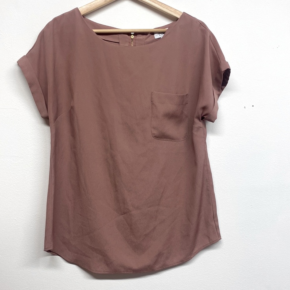 Ann Taylor loft, mauve blouse, size medium